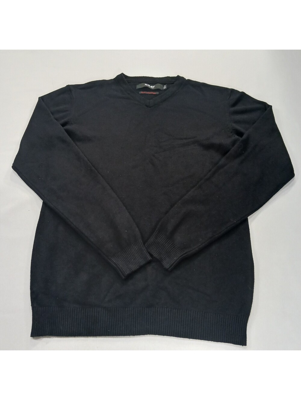 XRAY Jeans Slim Fit Premium Comfort Men's Black Pullover Sweater Size S Chest 37